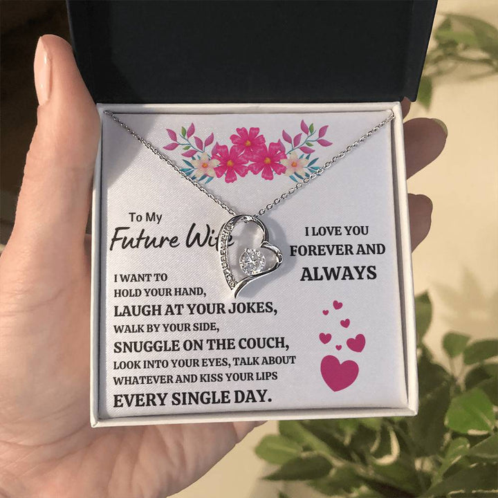 TO MY FUTURE WIFE "EVERY SINGLE DAY" FOREVER LOVE NECKLACE GIFT SET
