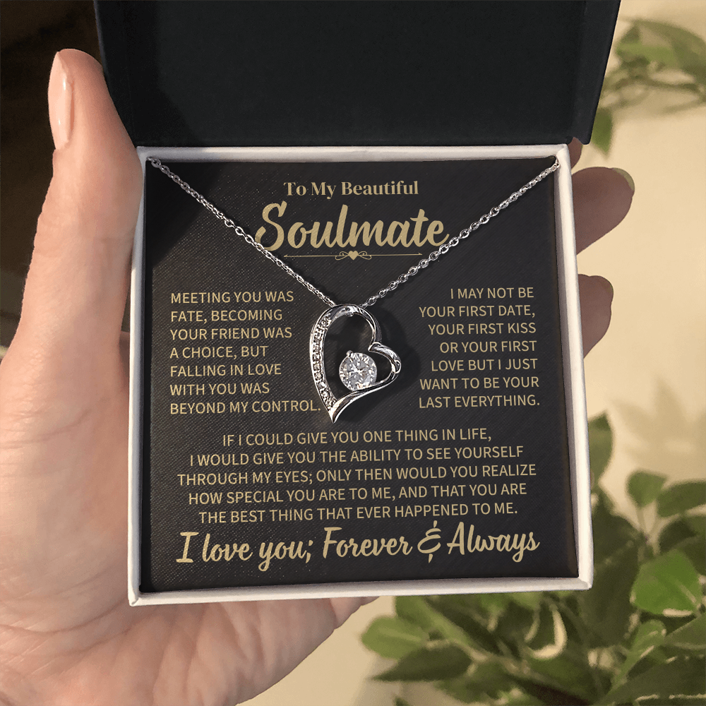 TO MY SOULMATE CHOICE FOREVER LOVE NECKLACE GIFT SET