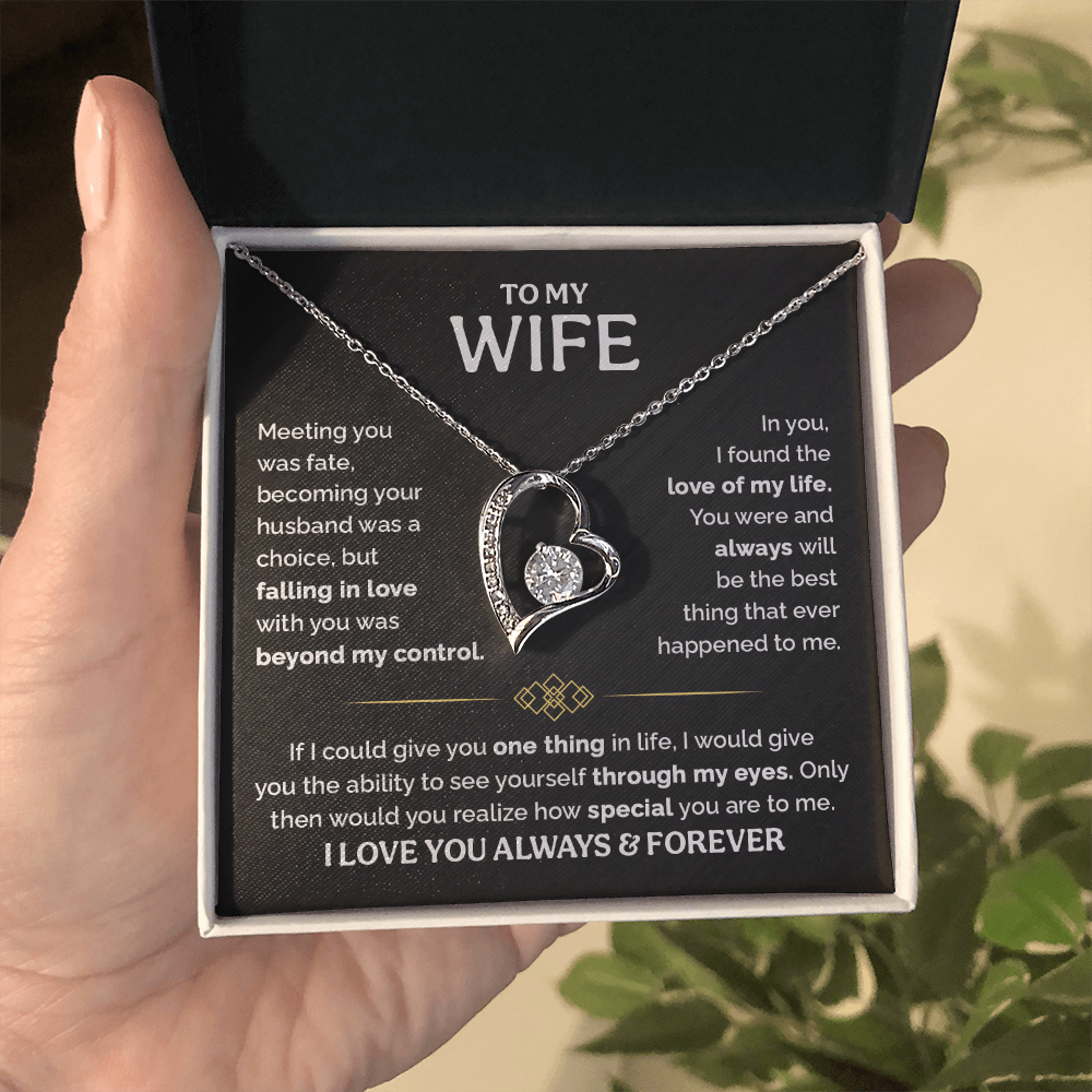 TO MY WIFE CHOICE FOREVER LOVE NECKLACE GIFT SET