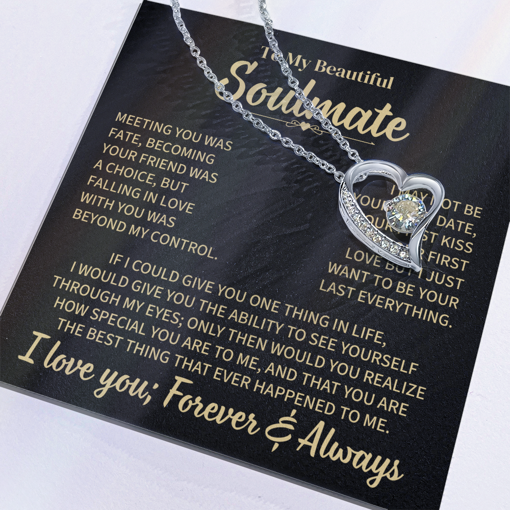 TO MY SOULMATE CHOICE FOREVER LOVE NECKLACE GIFT SET