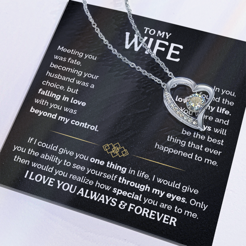 TO MY WIFE CHOICE FOREVER LOVE NECKLACE GIFT SET