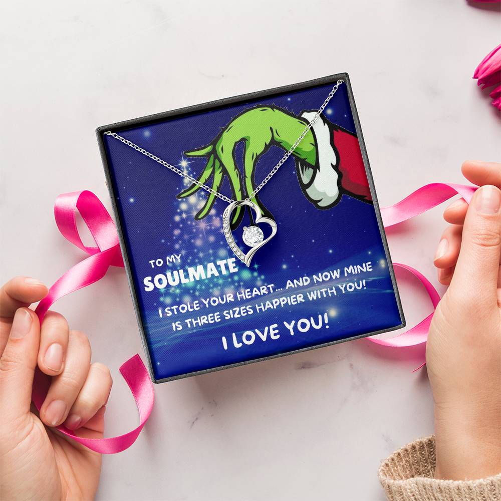 TO MY SOULMATE THREE SIZES HAPPIER TREE FOREVER LOVE NECKLACE GIFT SET