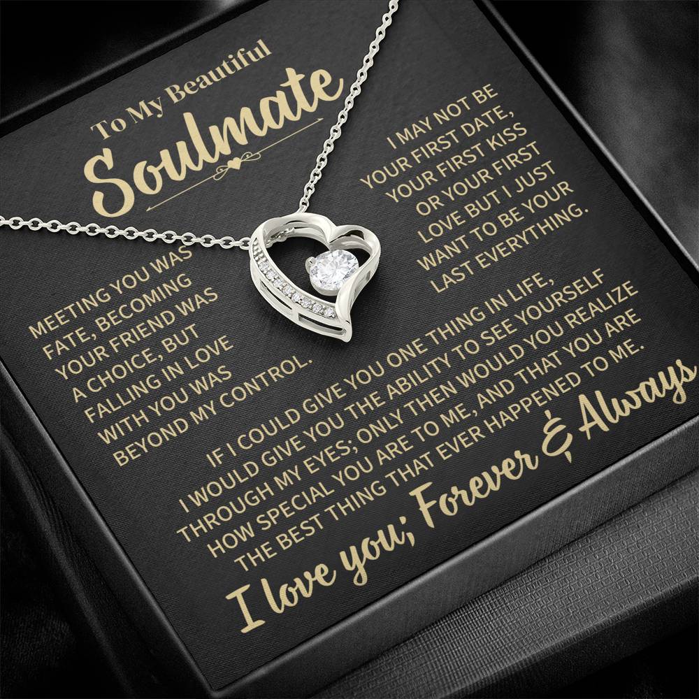 TO MY SOULMATE CHOICE FOREVER LOVE NECKLACE GIFT SET