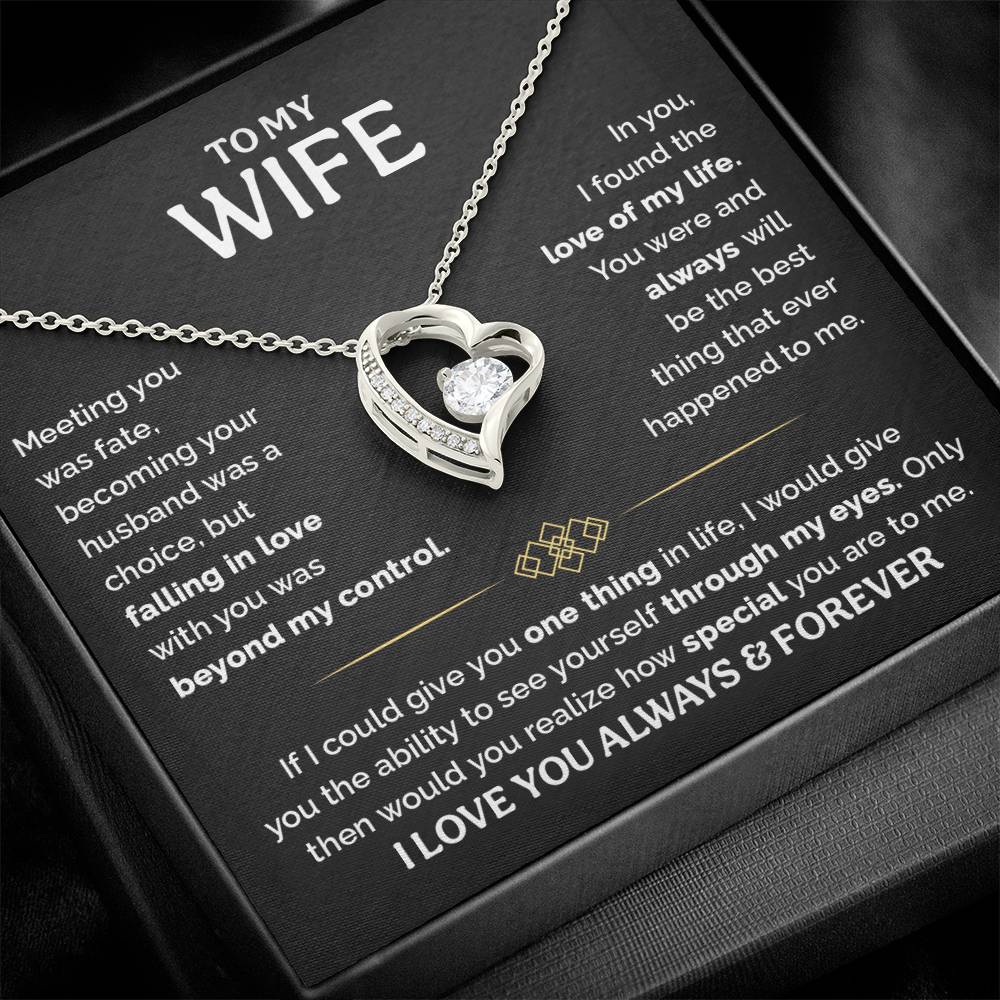 TO MY WIFE CHOICE FOREVER LOVE NECKLACE GIFT SET