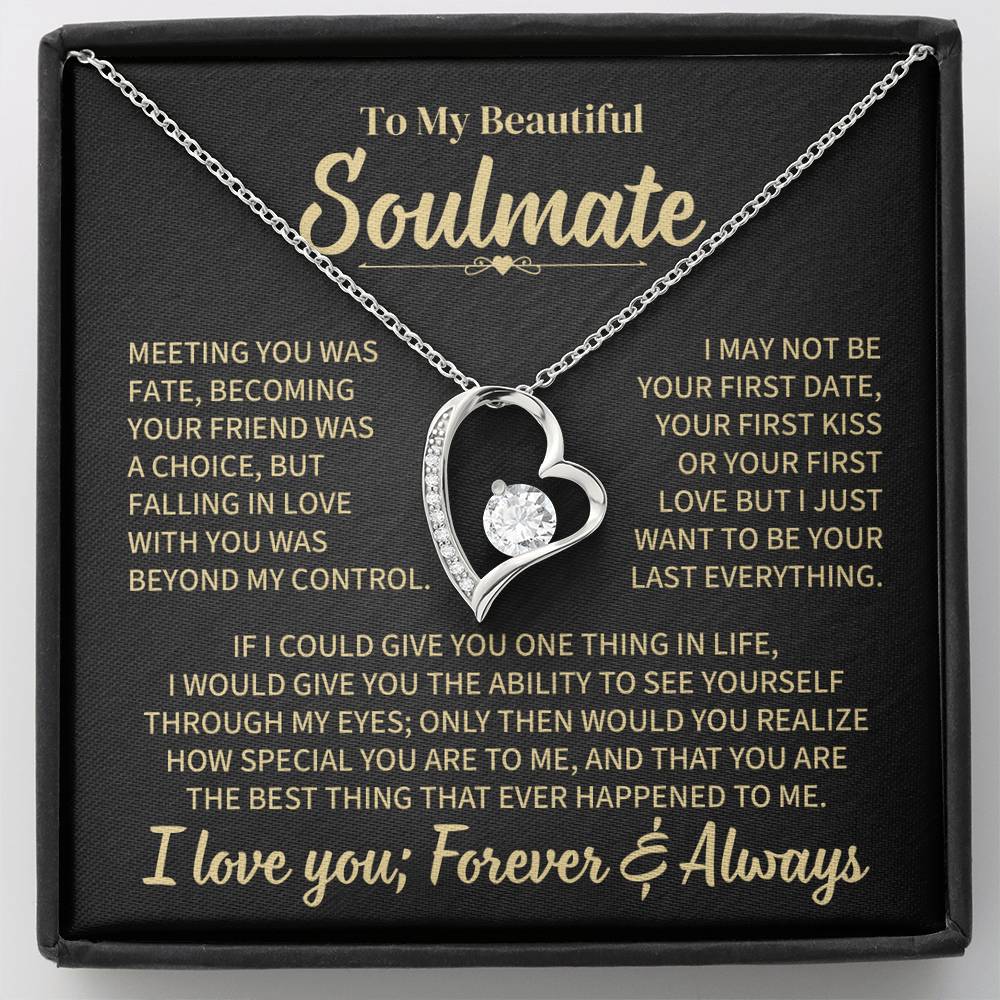 TO MY SOULMATE CHOICE FOREVER LOVE NECKLACE GIFT SET