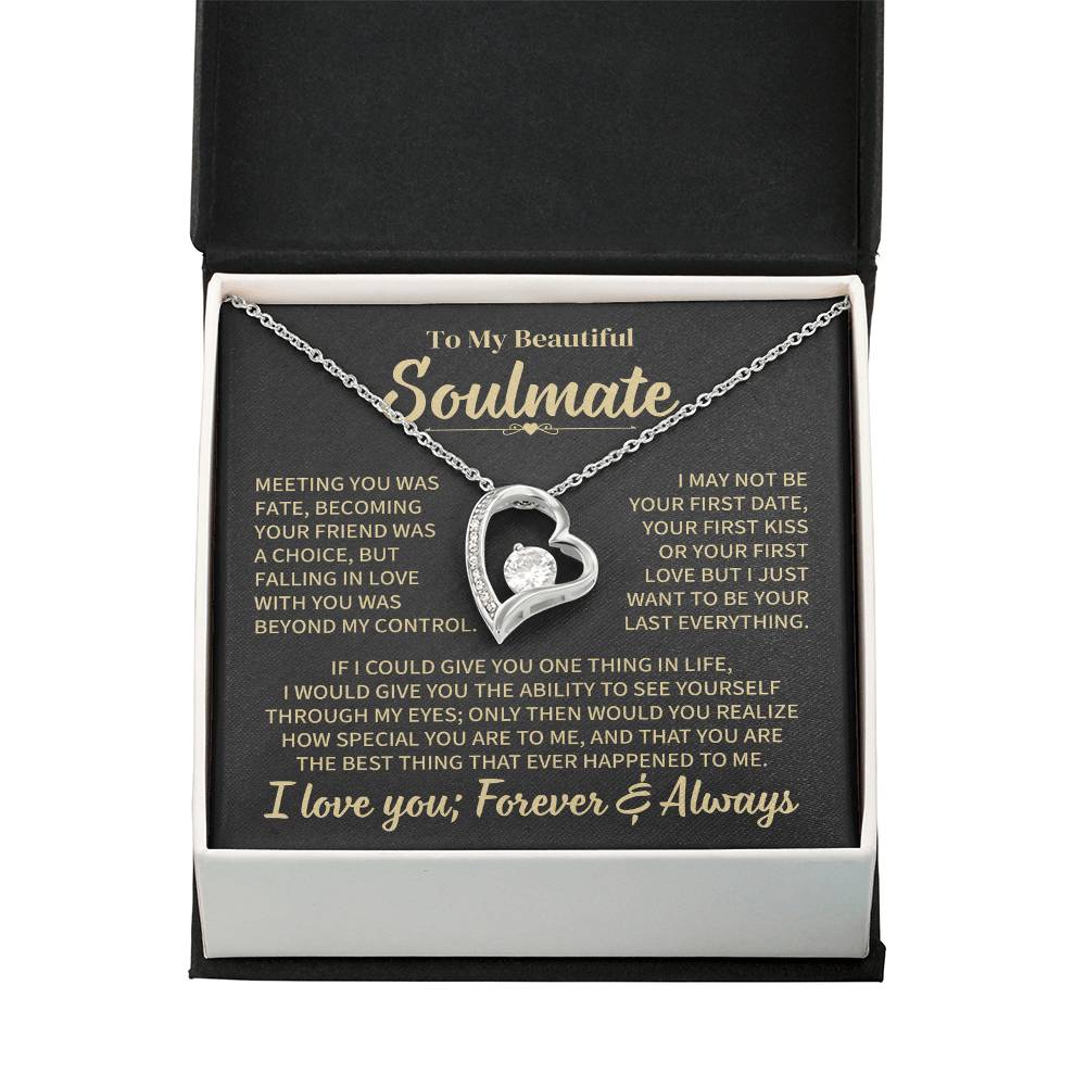 TO MY SOULMATE CHOICE FOREVER LOVE NECKLACE GIFT SET