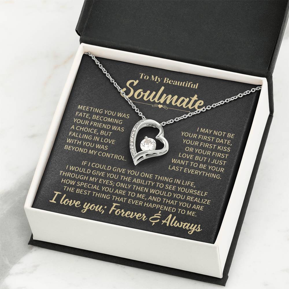 TO MY SOULMATE CHOICE FOREVER LOVE NECKLACE GIFT SET