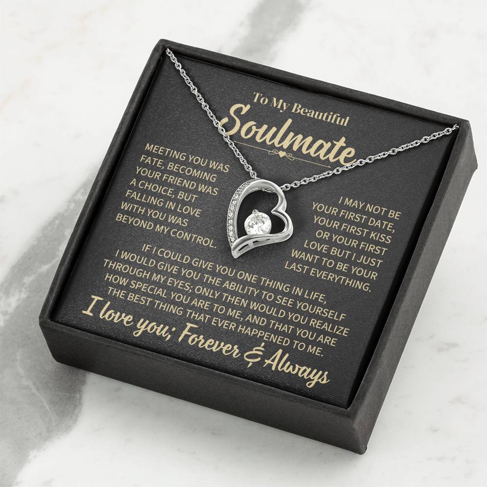 TO MY SOULMATE CHOICE FOREVER LOVE NECKLACE GIFT SET