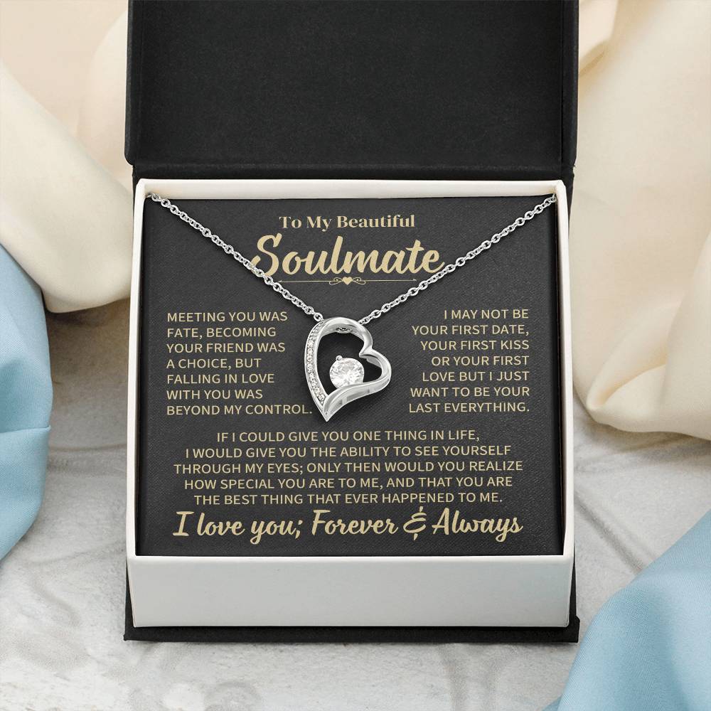 TO MY SOULMATE CHOICE FOREVER LOVE NECKLACE GIFT SET