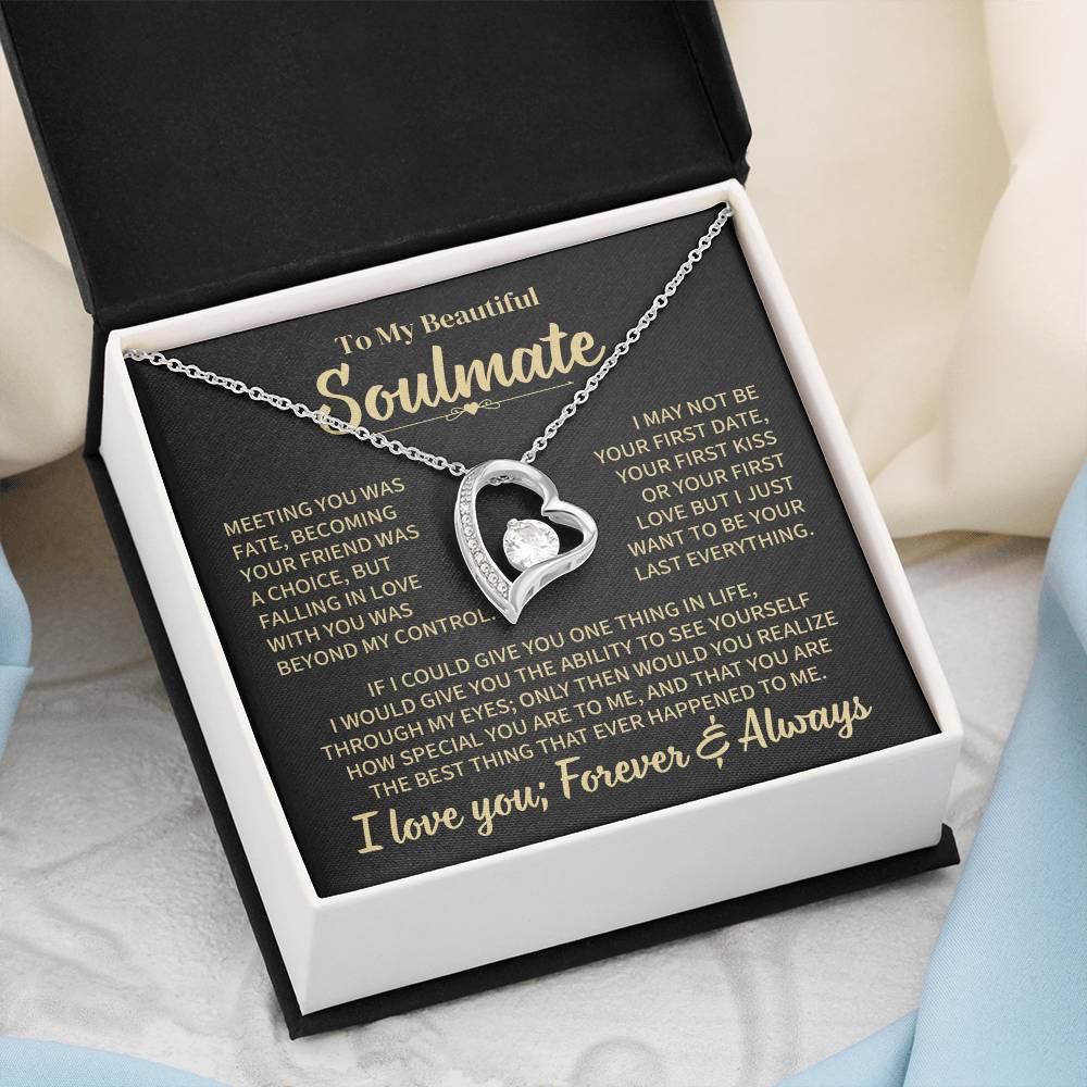 TO MY SOULMATE CHOICE FOREVER LOVE NECKLACE GIFT SET