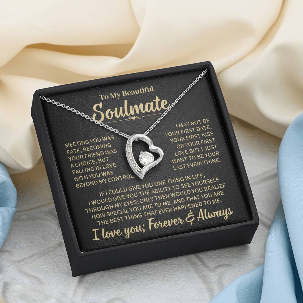 TO MY SOULMATE CHOICE FOREVER LOVE NECKLACE GIFT SET