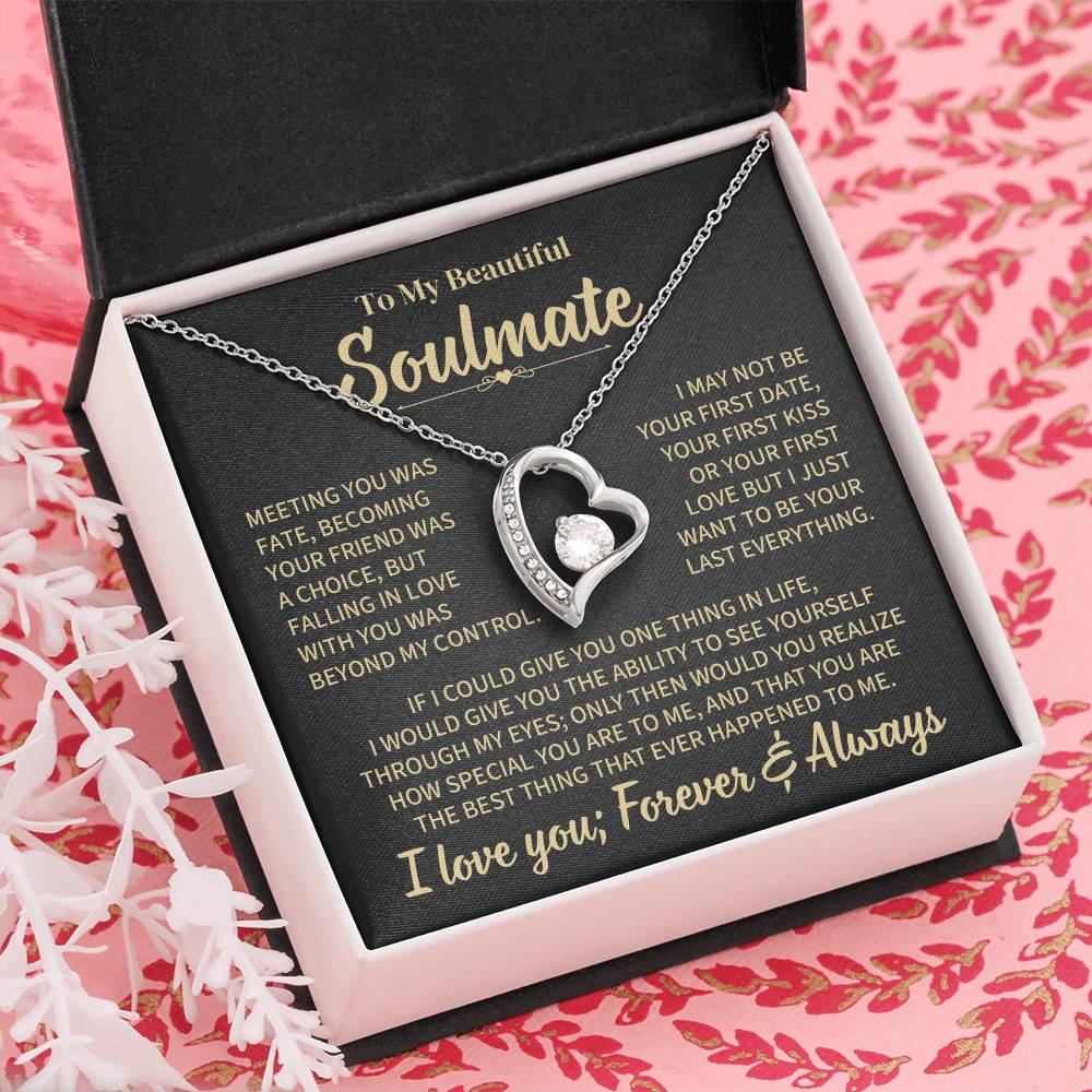 TO MY SOULMATE CHOICE FOREVER LOVE NECKLACE GIFT SET