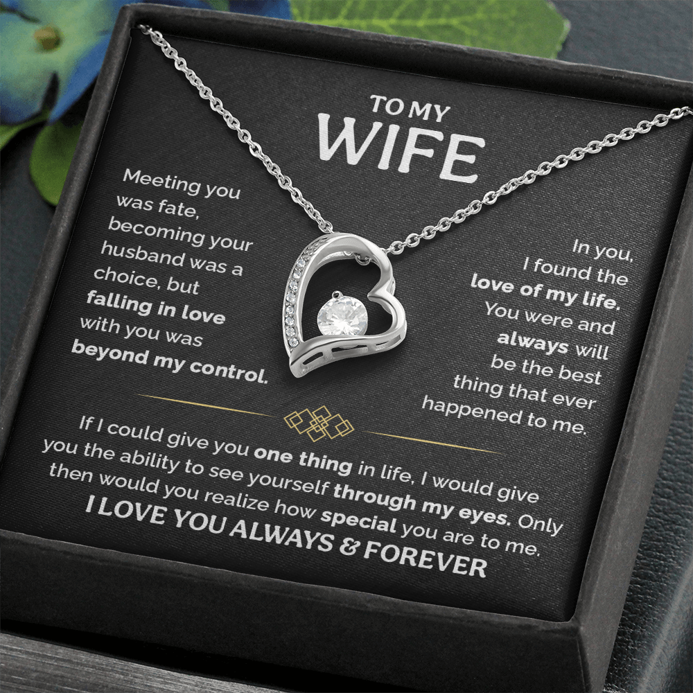 TO MY WIFE CHOICE FOREVER LOVE NECKLACE GIFT SET