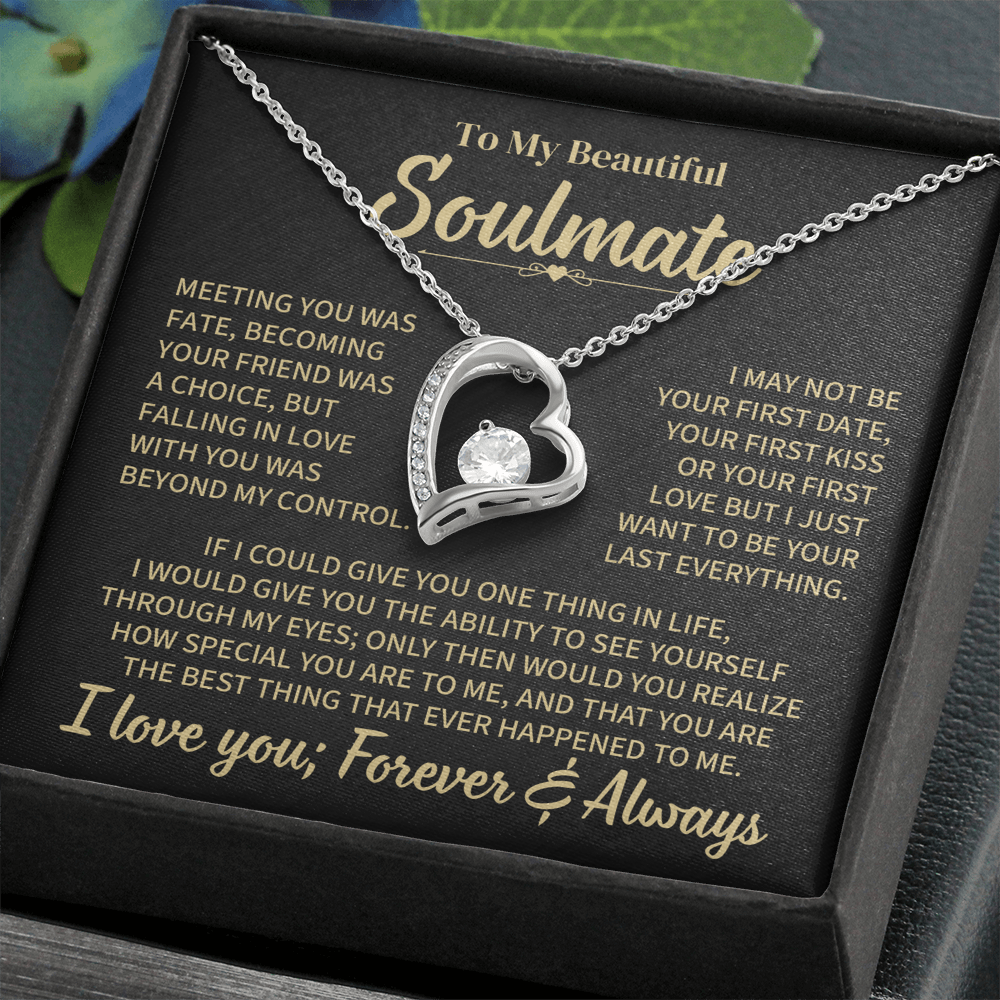 TO MY SOULMATE CHOICE FOREVER LOVE NECKLACE GIFT SET