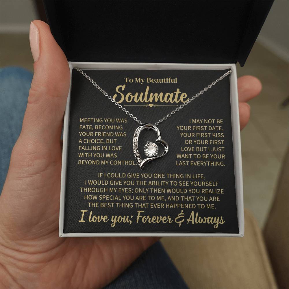 TO MY SOULMATE CHOICE FOREVER LOVE NECKLACE GIFT SET