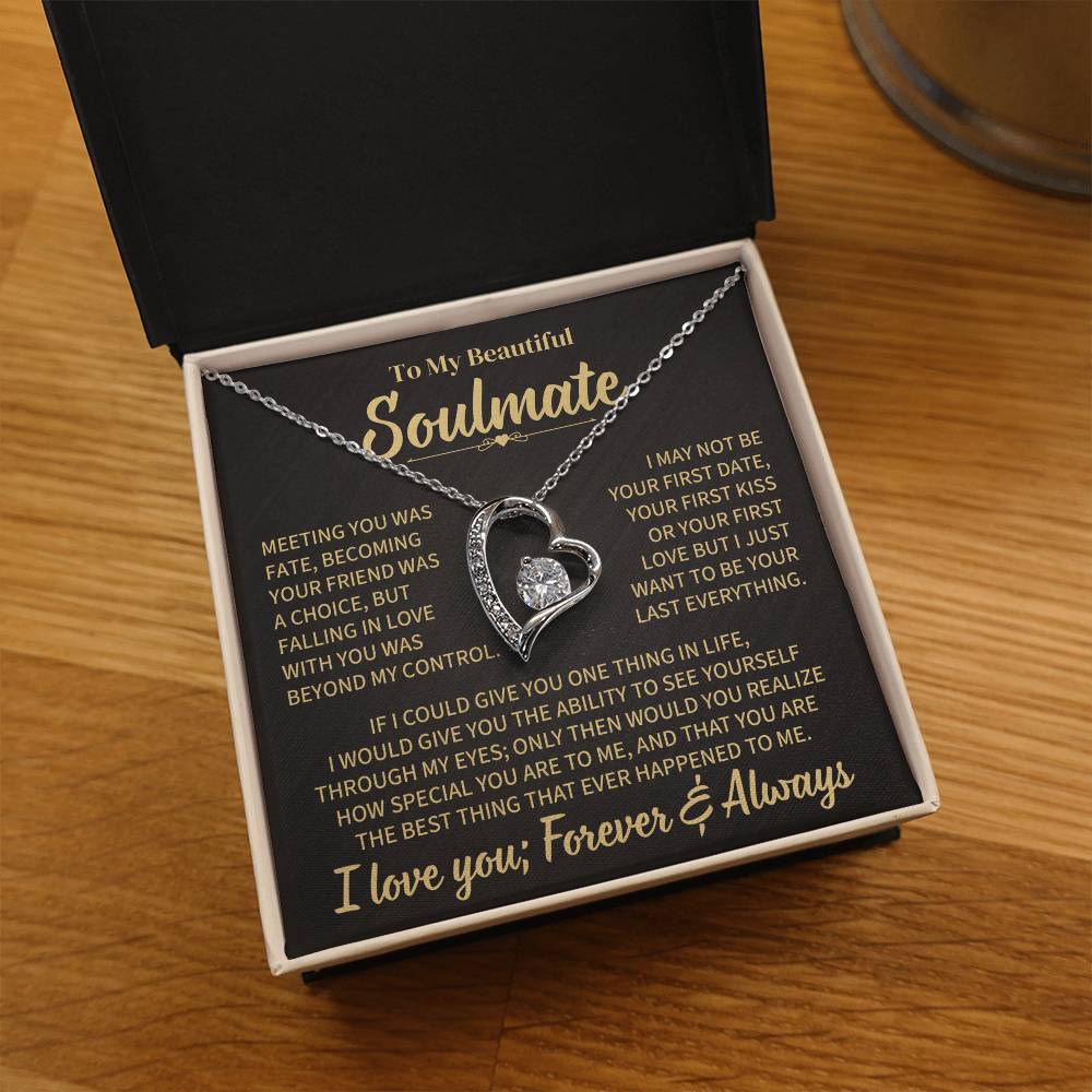 TO MY SOULMATE CHOICE FOREVER LOVE NECKLACE GIFT SET