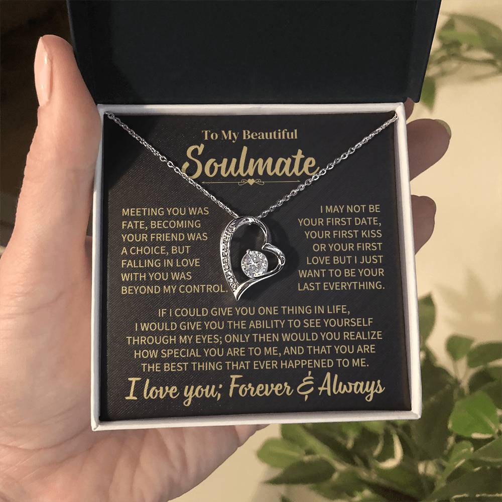 TO MY SOULMATE CHOICE FOREVER LOVE NECKLACE GIFT SET