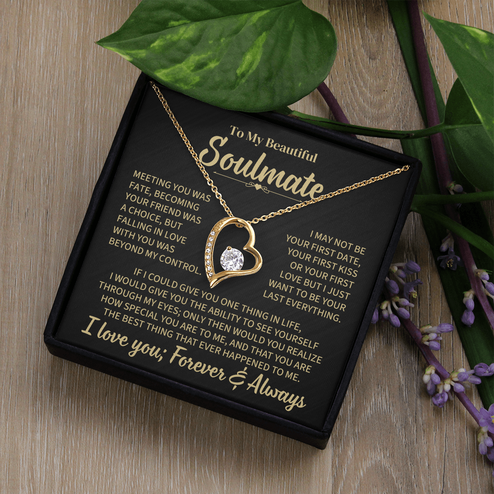 TO MY SOULMATE CHOICE FOREVER LOVE NECKLACE GIFT SET