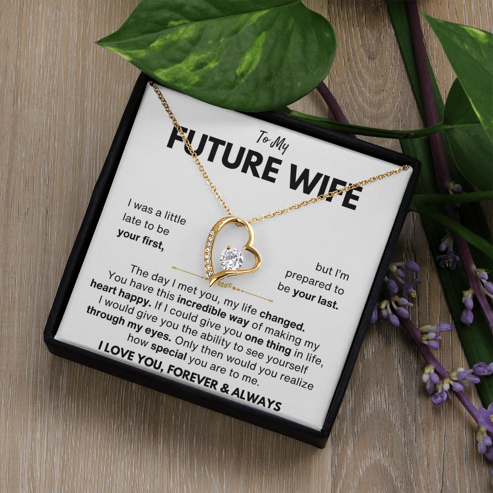 To My Future Wife Your Last Forever Love Necklace Gift Set