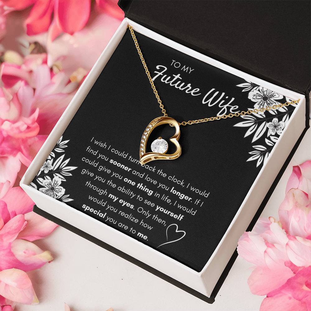 TO MY FUTURE WIFE "FIND YOU SOONER" FOREVER LOVE NECKLACE GIFT SET