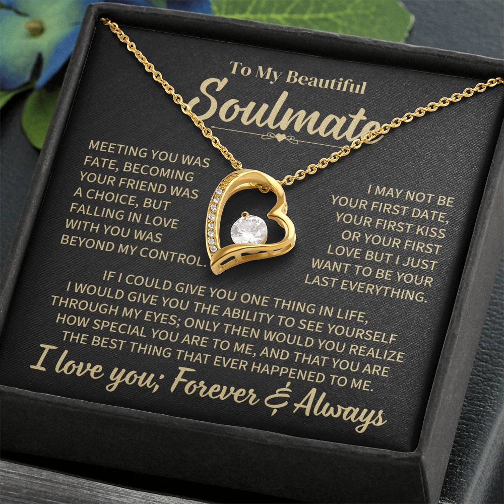 TO MY SOULMATE CHOICE FOREVER LOVE NECKLACE GIFT SET