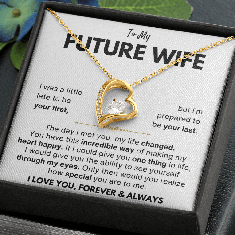 To My Future Wife Your Last Forever Love Necklace Gift Set