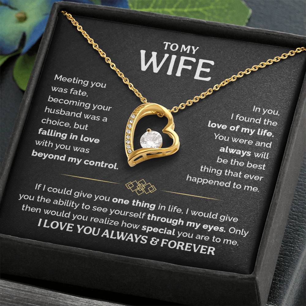 TO MY WIFE CHOICE FOREVER LOVE NECKLACE GIFT SET