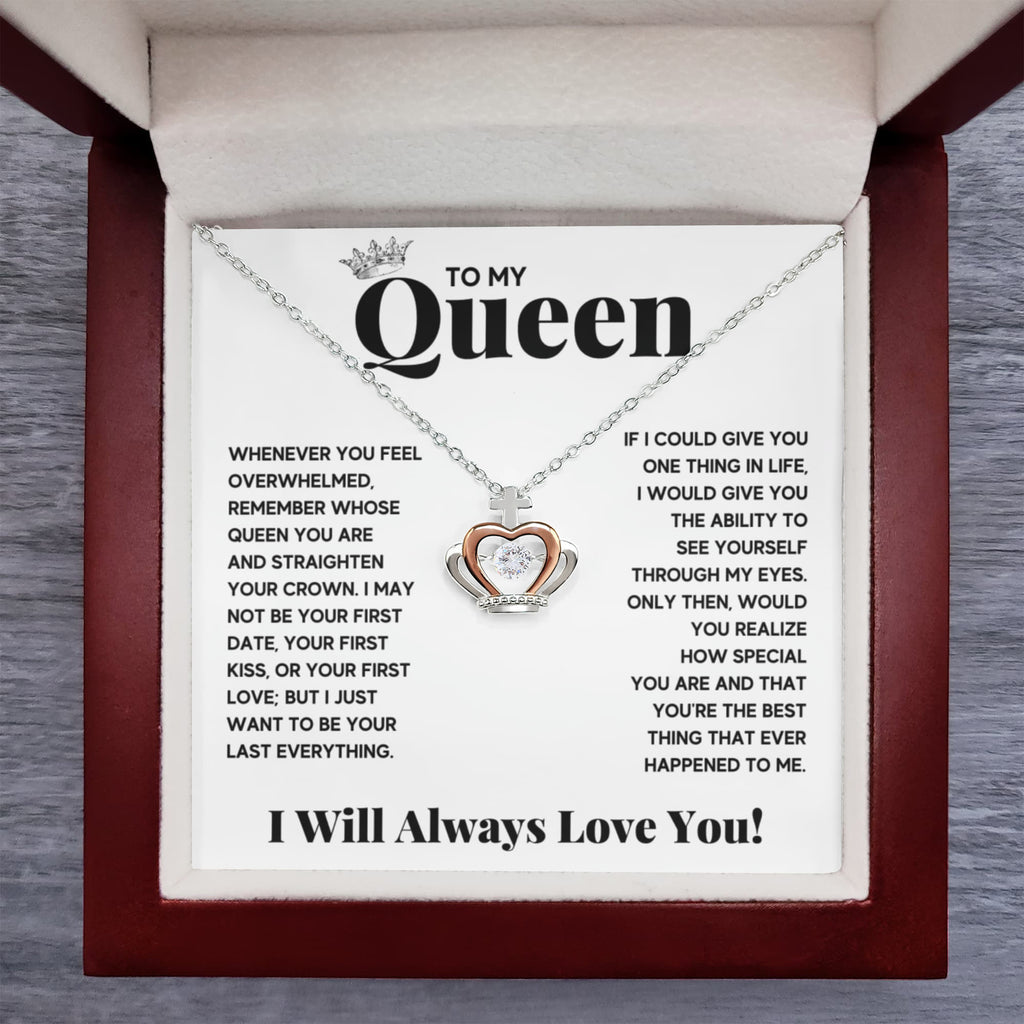 To My Queen Love Knot Necklace Gift Set