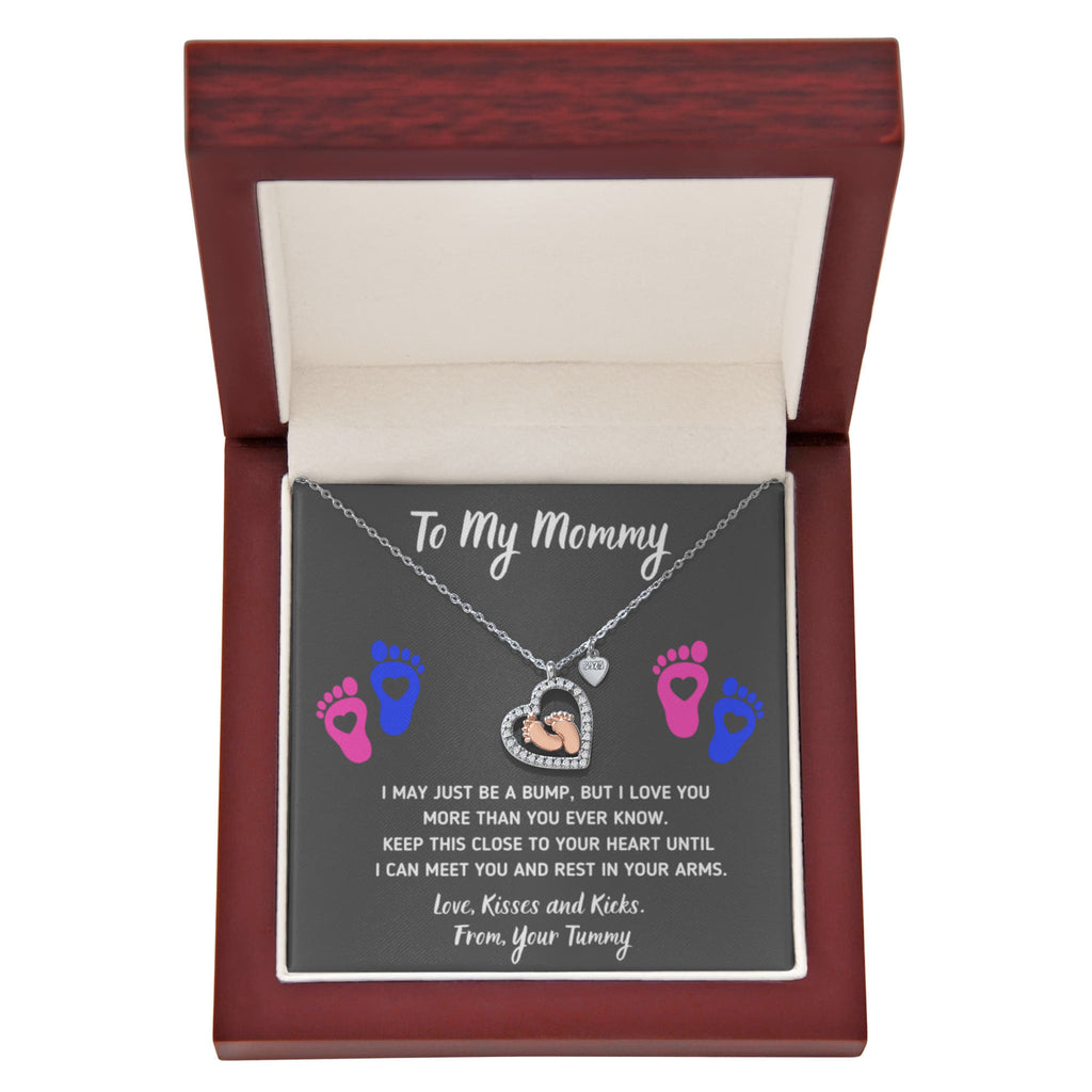 TO MY BABY FEET NECKLACE GIFT SET