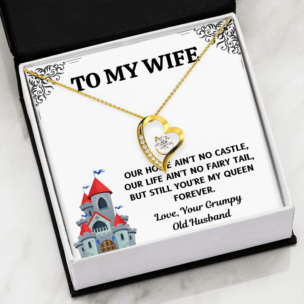 TO MY WIFE "CASTLE" FOREVER LOVE NECKLACE GIFT SET - ON CLOUD NINE GIFTS
