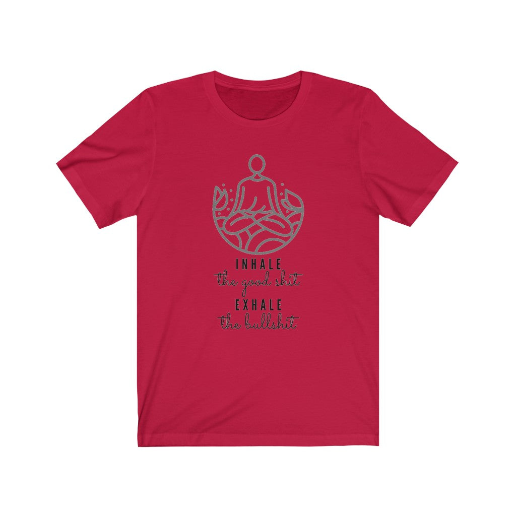 UNISEX FUNNY INHALE-EXHALE T-SHIRT - ON CLOUD NINE GIFTS