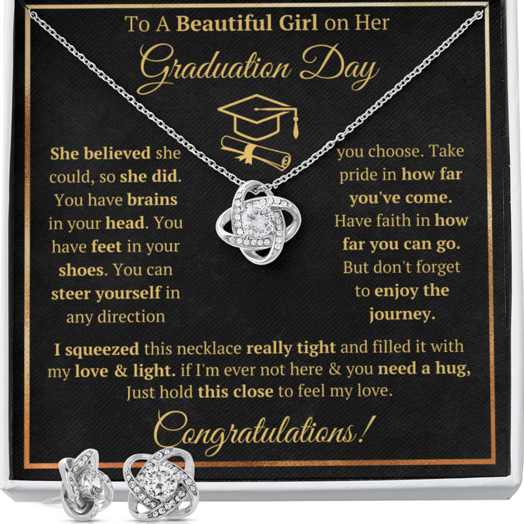 College graduation gifts for her female mba graduation presents for daughter class of 2022 jewelry pendant with message card and gift box - ON CLOUD NINE GIFTS