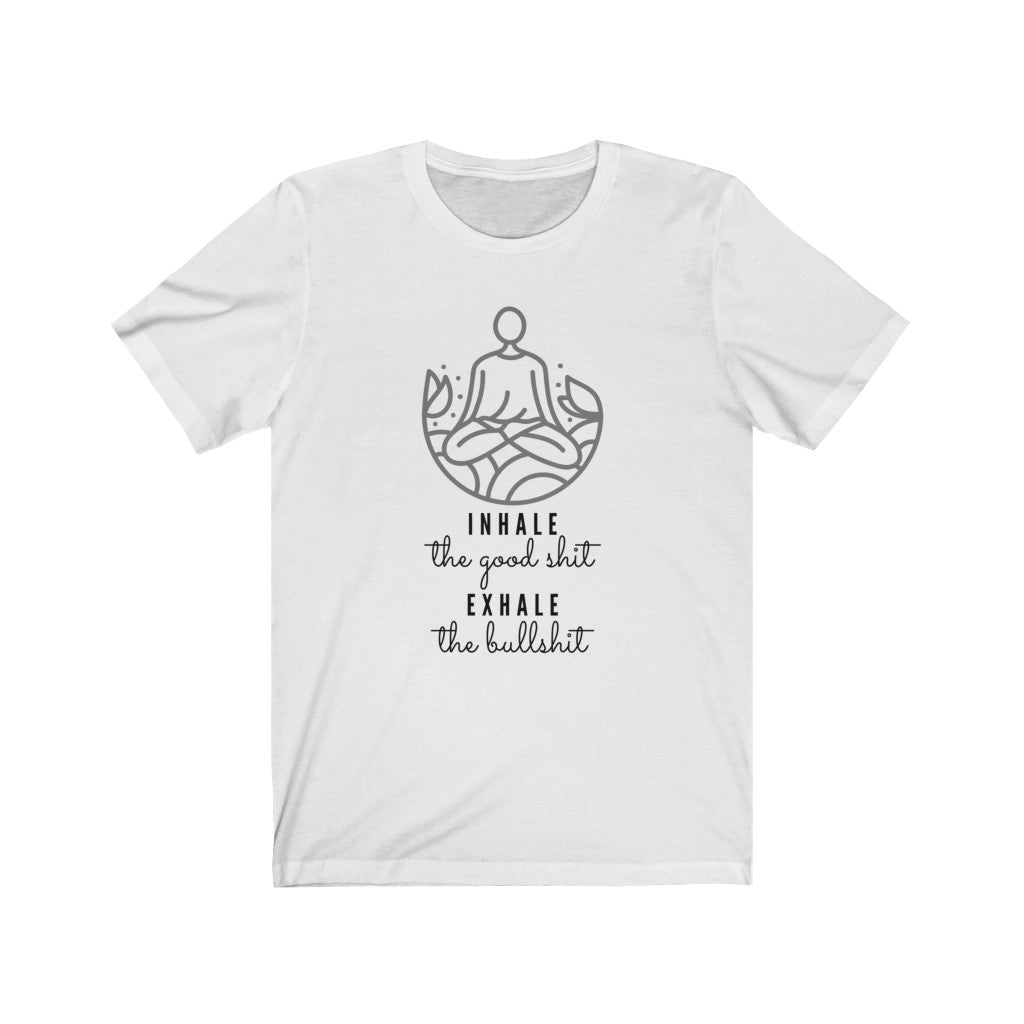 UNISEX FUNNY INHALE-EXHALE T-SHIRT - ON CLOUD NINE GIFTS