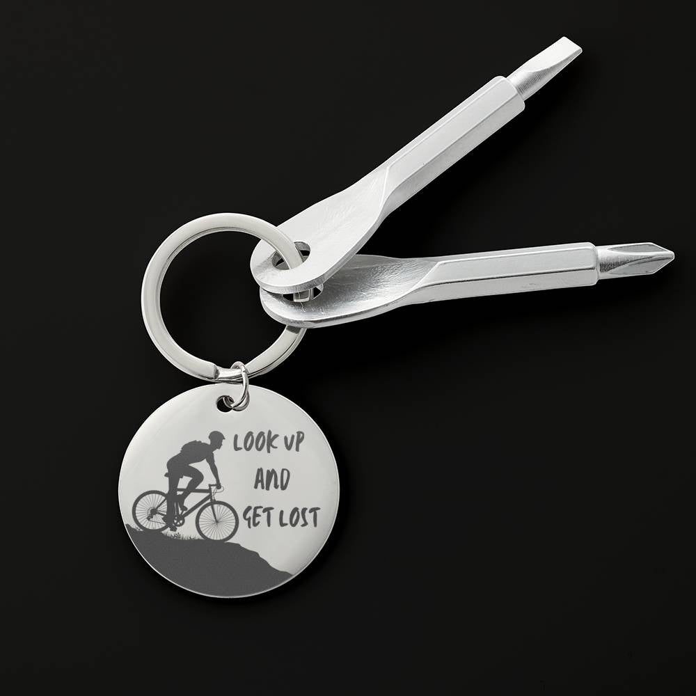 LOOK UP AND GET LOST SCREWDRIVER KEYCHAIN WITH GIFT BOX - ON CLOUD NINE GIFTS