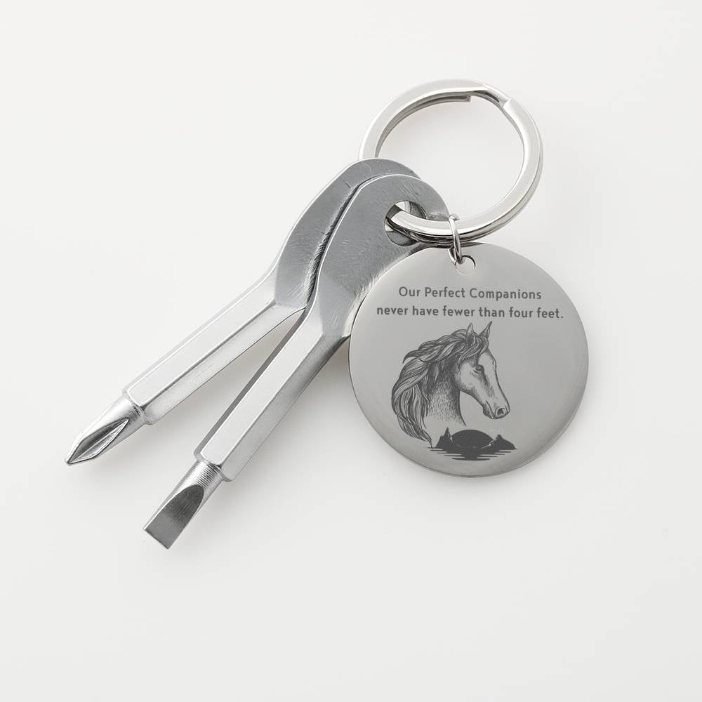 HORSE COMPANION SCREWDRIVER KEYCHAIN WITH GIFT BOX - ON CLOUD NINE GIFTS