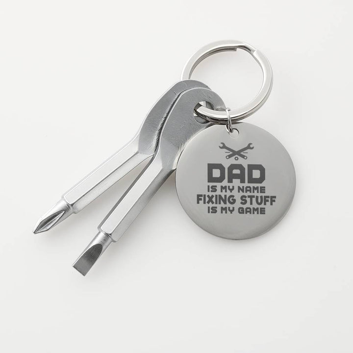 DAD GAME SCREWDRIVER KEYCHAIN WITH GIFT BOX - ON CLOUD NINE GIFTS