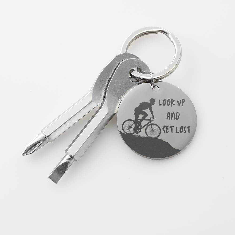 LOOK UP AND GET LOST SCREWDRIVER KEYCHAIN WITH GIFT BOX - ON CLOUD NINE GIFTS