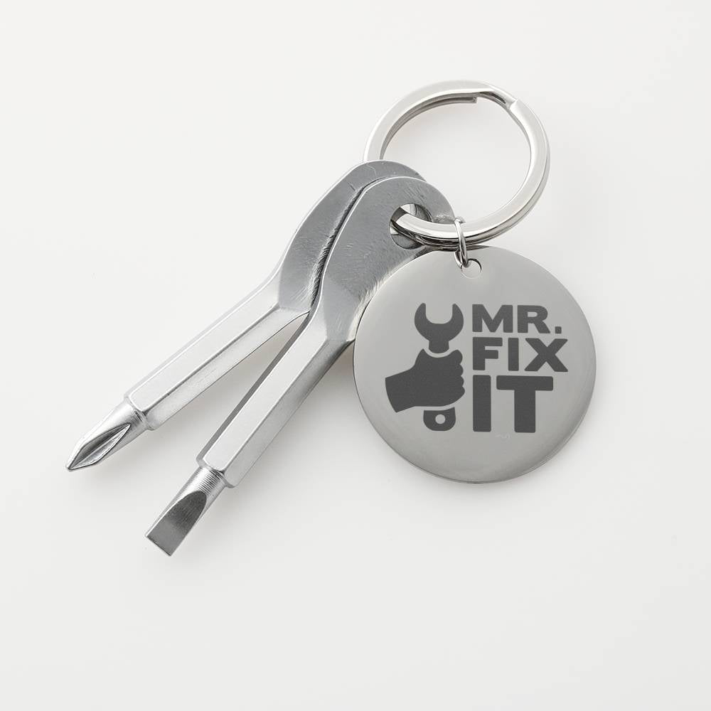 MR FIX IT SCREWDRIVER KEYCHAIN WITH GIFT BOX - ON CLOUD NINE GIFTS