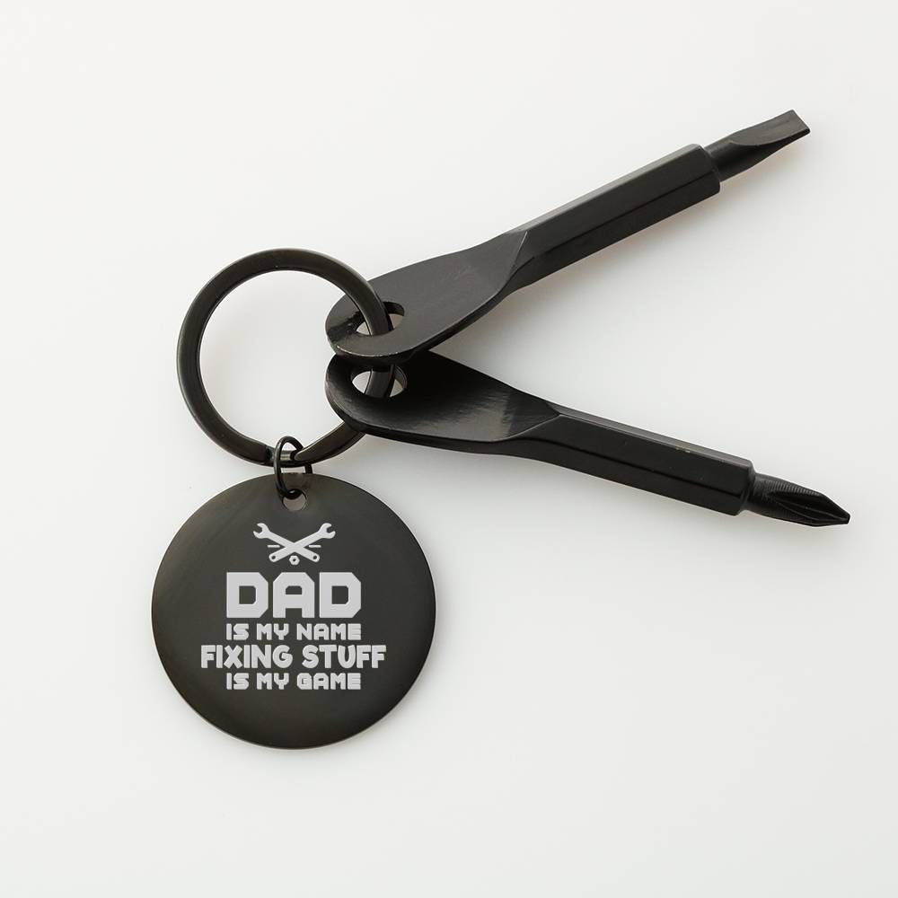 DAD GAME SCREWDRIVER KEYCHAIN WITH GIFT BOX - ON CLOUD NINE GIFTS