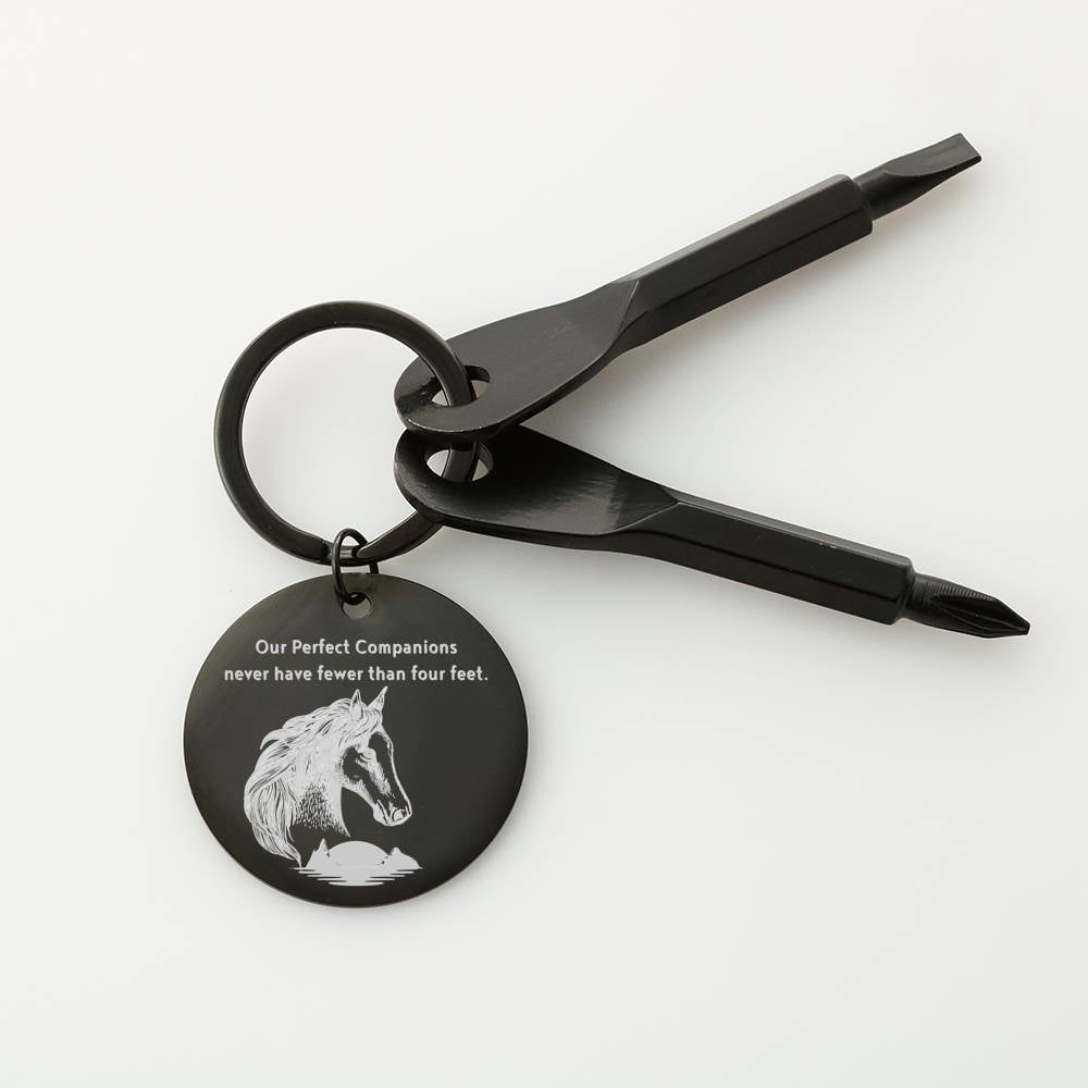 HORSE COMPANION SCREWDRIVER KEYCHAIN WITH GIFT BOX - ON CLOUD NINE GIFTS