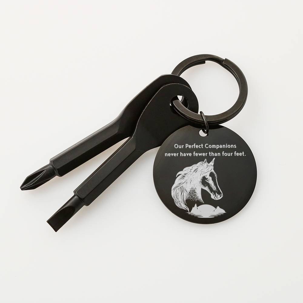 HORSE COMPANION SCREWDRIVER KEYCHAIN WITH GIFT BOX - ON CLOUD NINE GIFTS