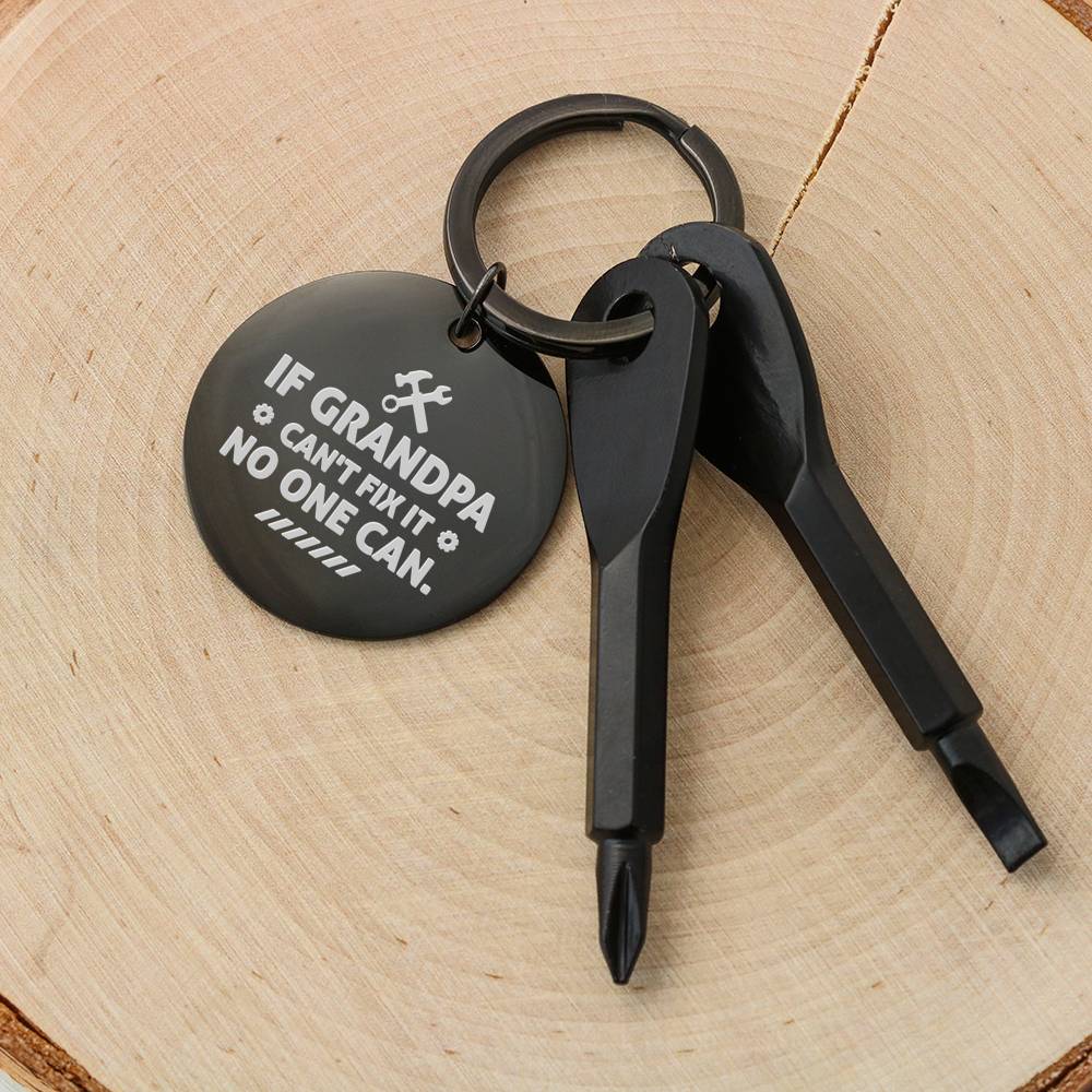 GRANDPA SCREWDRIVER KEYCHAIN WITH GIFT BOX - ON CLOUD NINE GIFTS