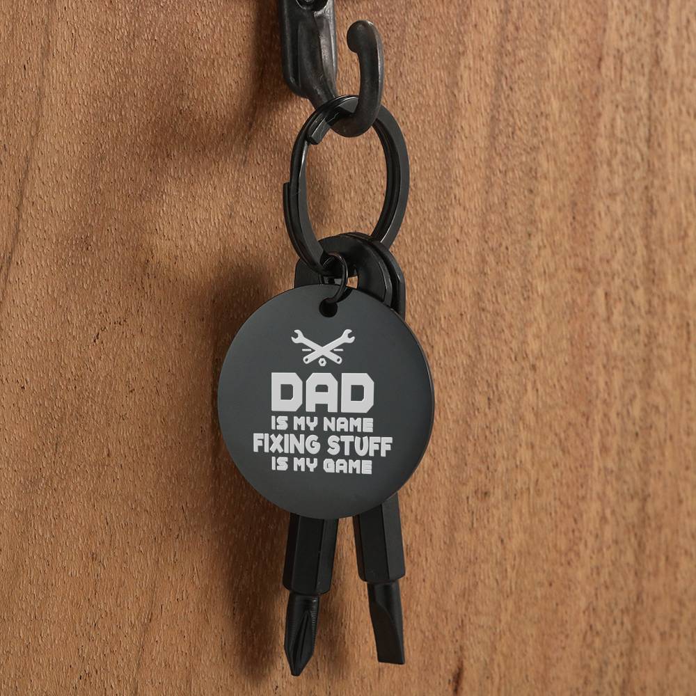 DAD GAME SCREWDRIVER KEYCHAIN WITH GIFT BOX - ON CLOUD NINE GIFTS