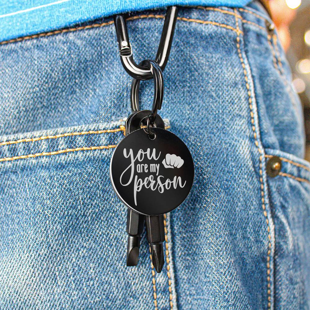 YOU ARE MY PERSON SCREWDRIVER KEYCHAIN WITH GIFT BOX - ON CLOUD NINE GIFTS