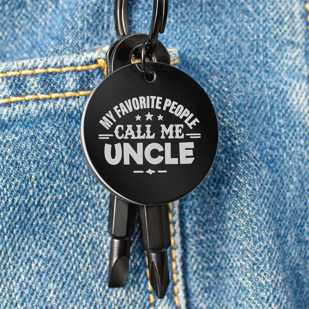 MY FAVORITE PEOPLE CALL ME UNCLE SCREWDRIVER KEYCHAIN WITH GIFT BOX - ON CLOUD NINE GIFTS