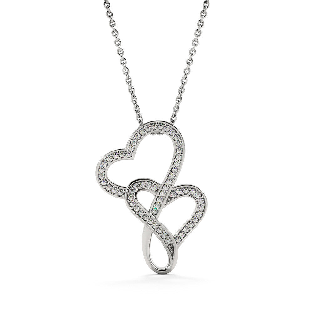 TO MY BEAUTIFUL GRANDDAUGHTER FROM GRANDPA CHAPTERS DOUBLE HEARTS NECKLACE GIFT SET - ON CLOUD NINE GIFTS