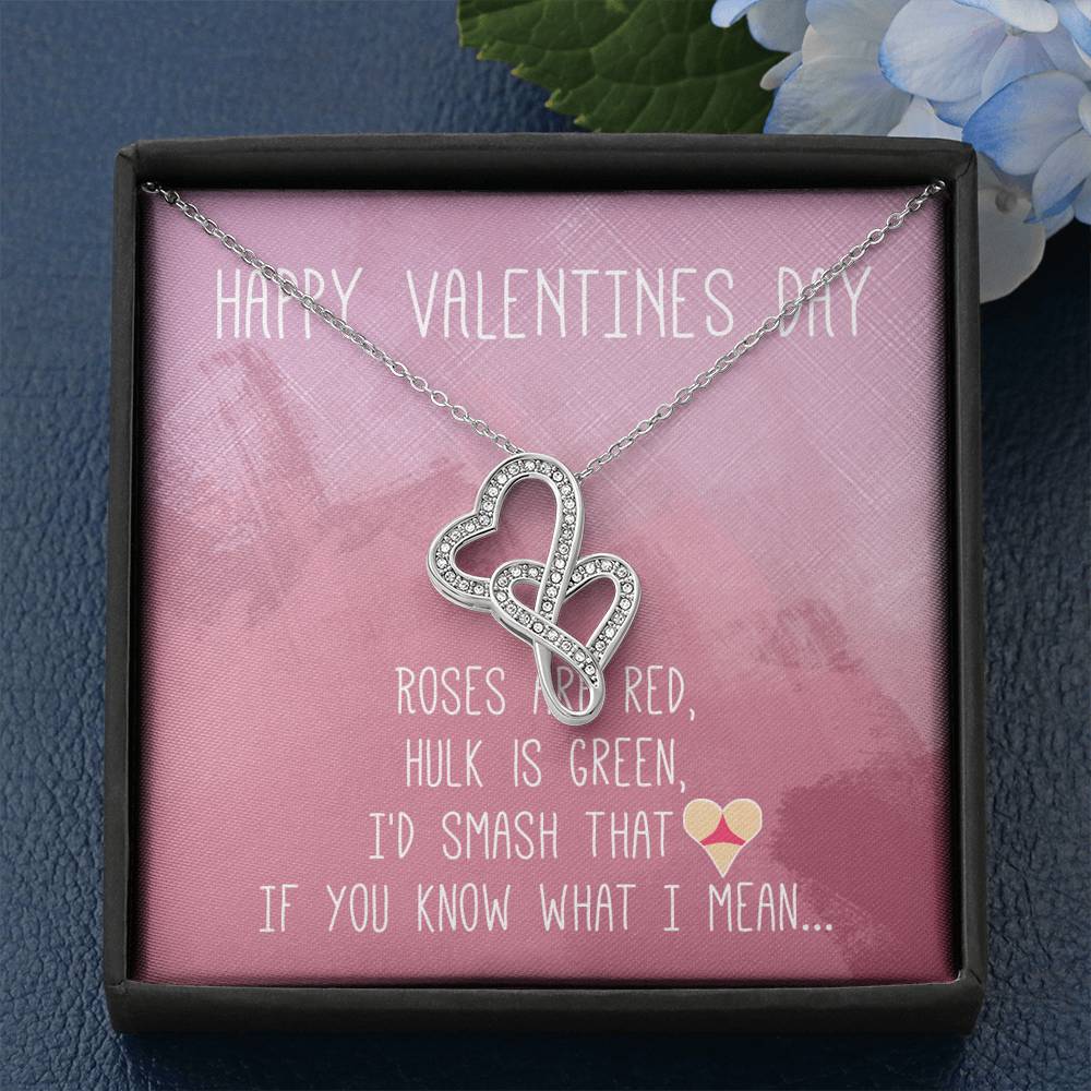 TO MY LOVE "BUTT" DOUBLE HEARTS NECKLACE VALENTINES DAY GIFT SET - ON CLOUD NINE GIFTS