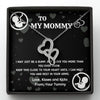 TO MY MOMMY "BABY IN TUMMY" DOUBLE HEARTS NECKLACE GIFT SET - ON CLOUD NINE GIFTS
