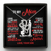 TO MY MOM LITTLE BOY DOUBLE HEARTS NECKLACE GIFT SET - ON CLOUD NINE GIFTS