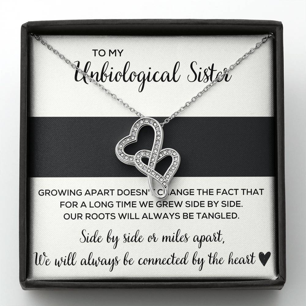 Sisters Not By Blood Unbiological Sister Necklace Gift From Brother  Bestfriend Bestie Sis Inte… | Heart pendant jewelry, Unbiological sister  necklace, Gift necklace